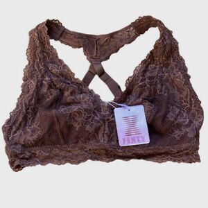 Savage X Fenty Beauty by Rihanna brown lace bralette NWT Size 2X